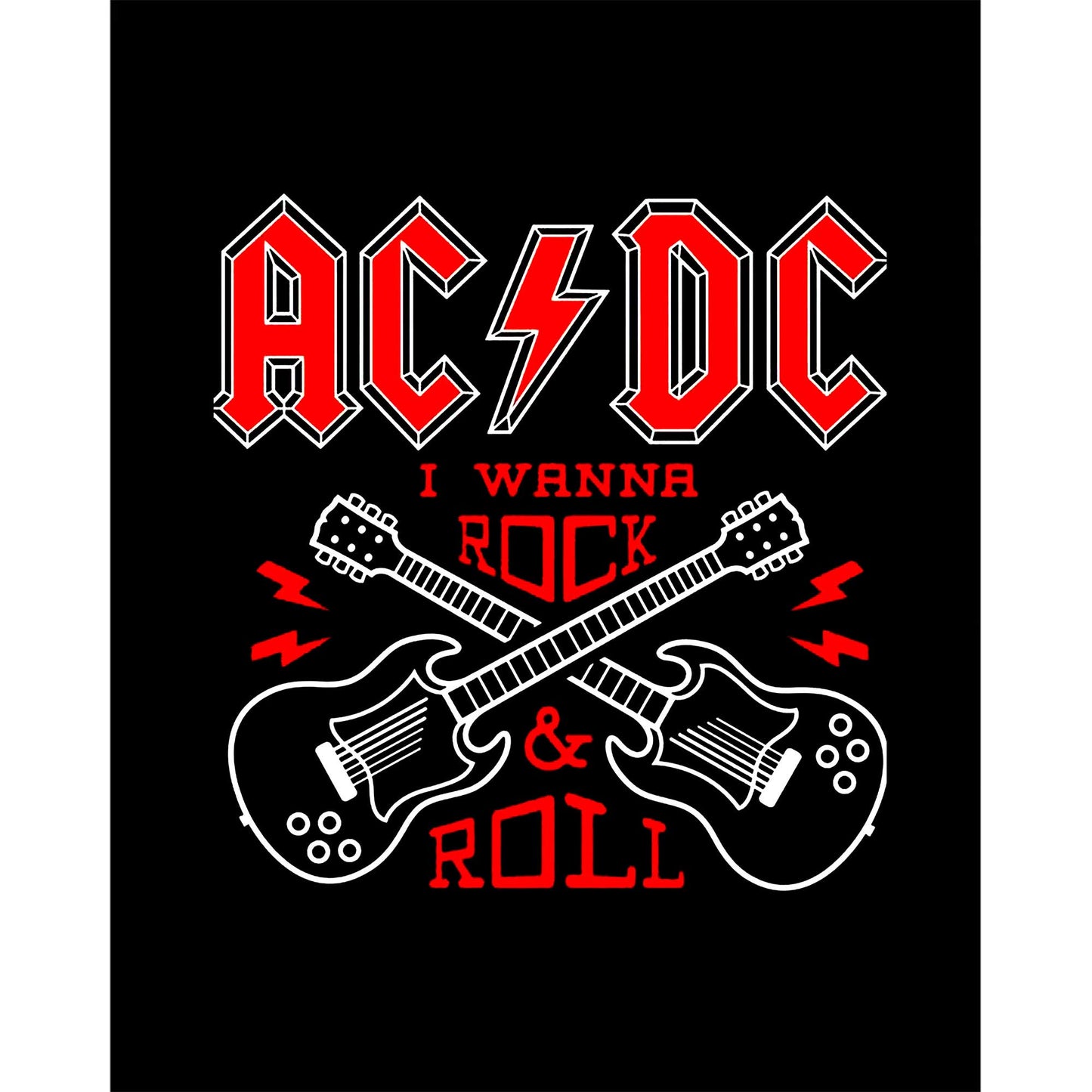 Ac Dc Wanna Büyük Sırt Patch Yama