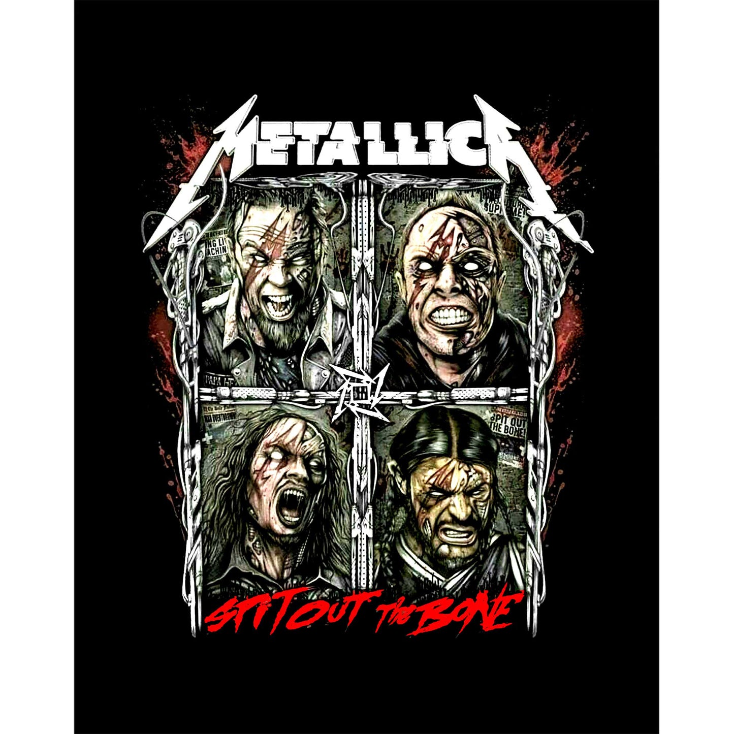 Metallica Spitout The Bone Büyük Sırt Patch Yama