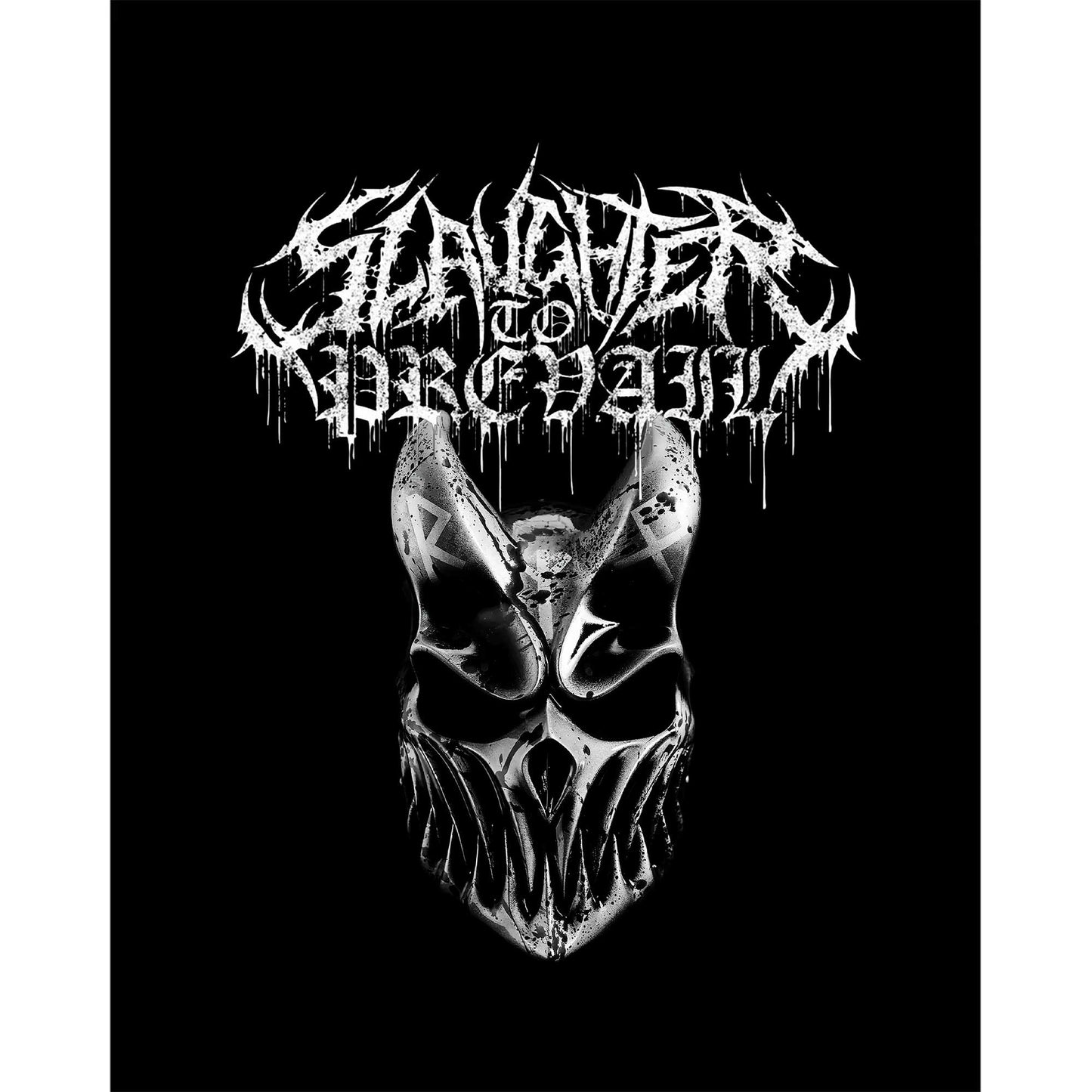 Slaughter To Prevail Silvermask Text Büyük Sırt Patch Yama