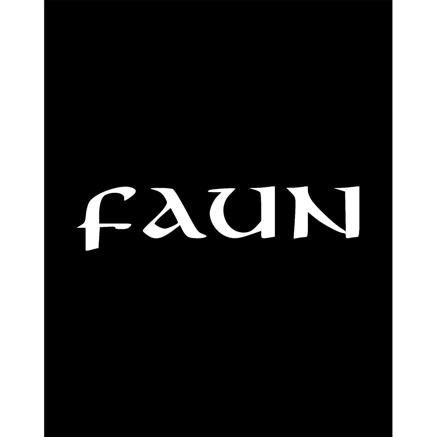 Faun Text Logo Büyük Sırt Patch Yama