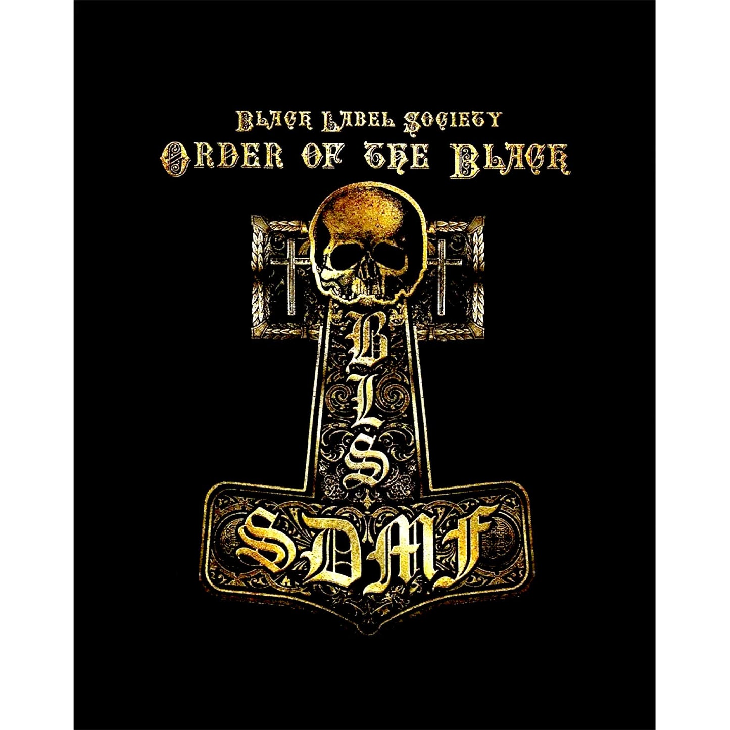 Black Label Society Order of The Black Büyük Sırt Patch Yama