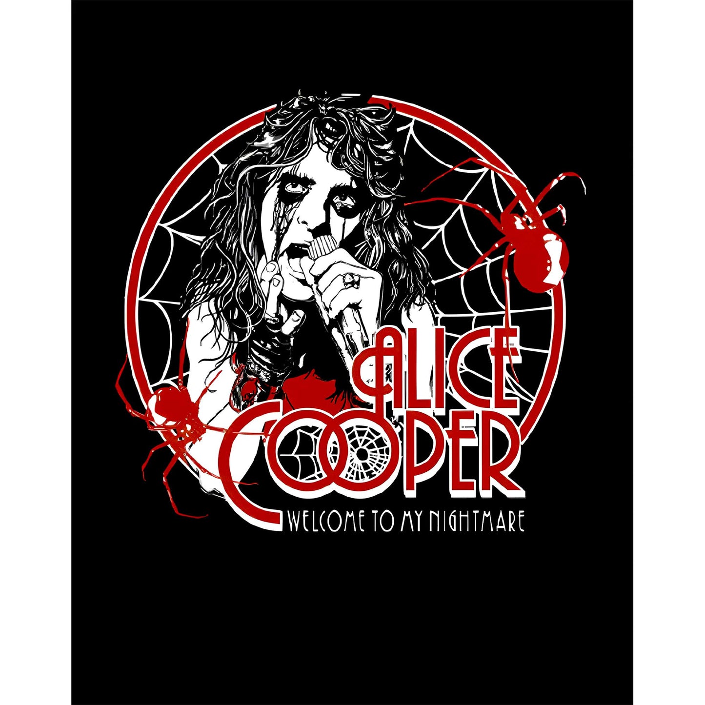 Alice Cooper Welcome To My Nightmare Red Büyük Sırt Patch Yama