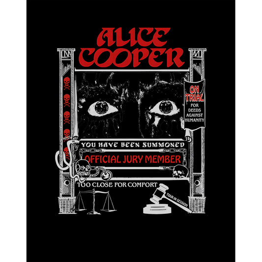 Alice Cooper Too Close For Comfort Eyes Büyük Sırt Patch Yama