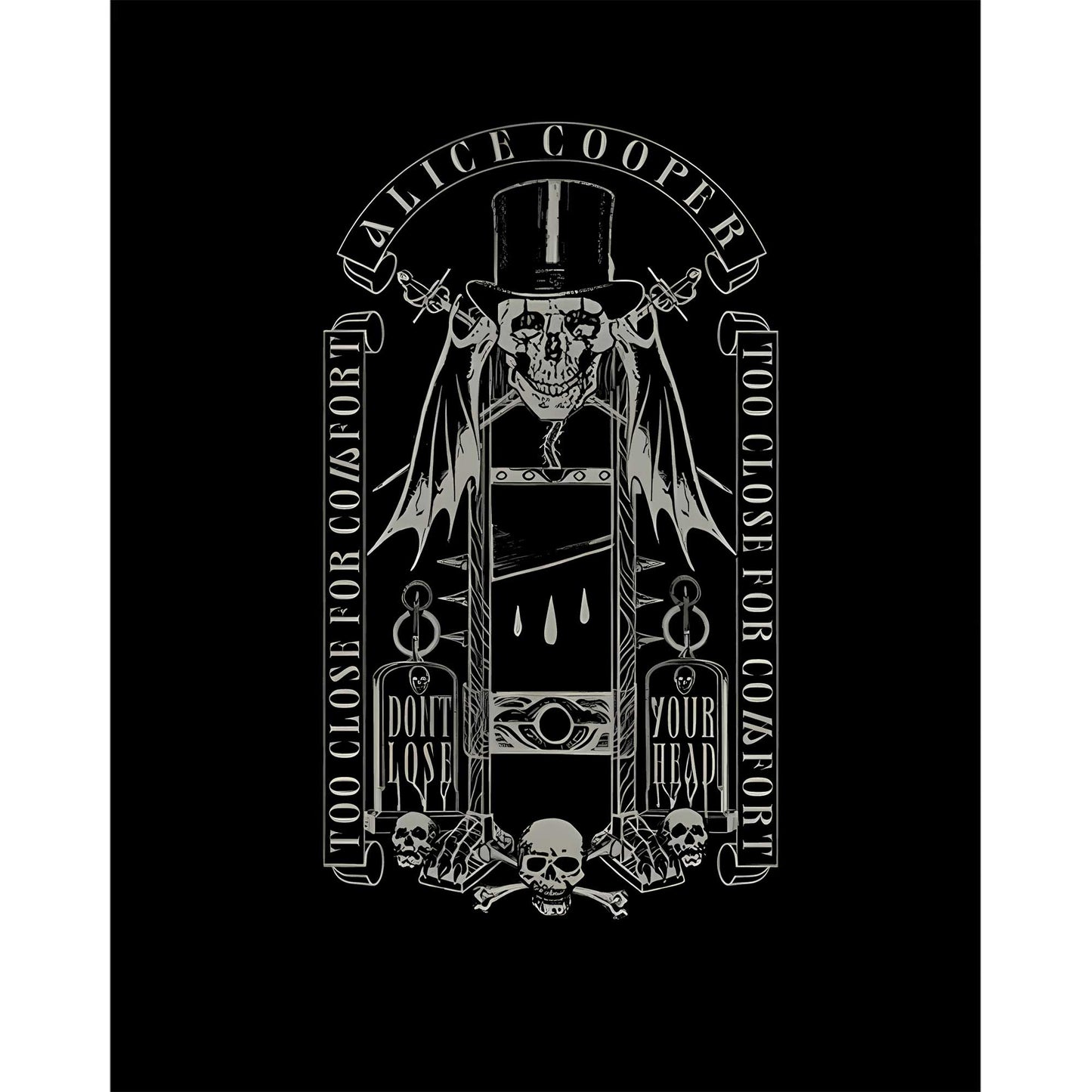 Alice Cooper Too Close For Comfort Büyük Sırt Patch Yama