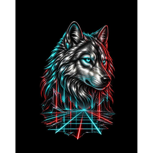 Neon Bozkurt Büyük Sırt Patch Yama