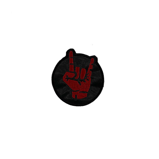 Metal Hand Sign Patch Yama