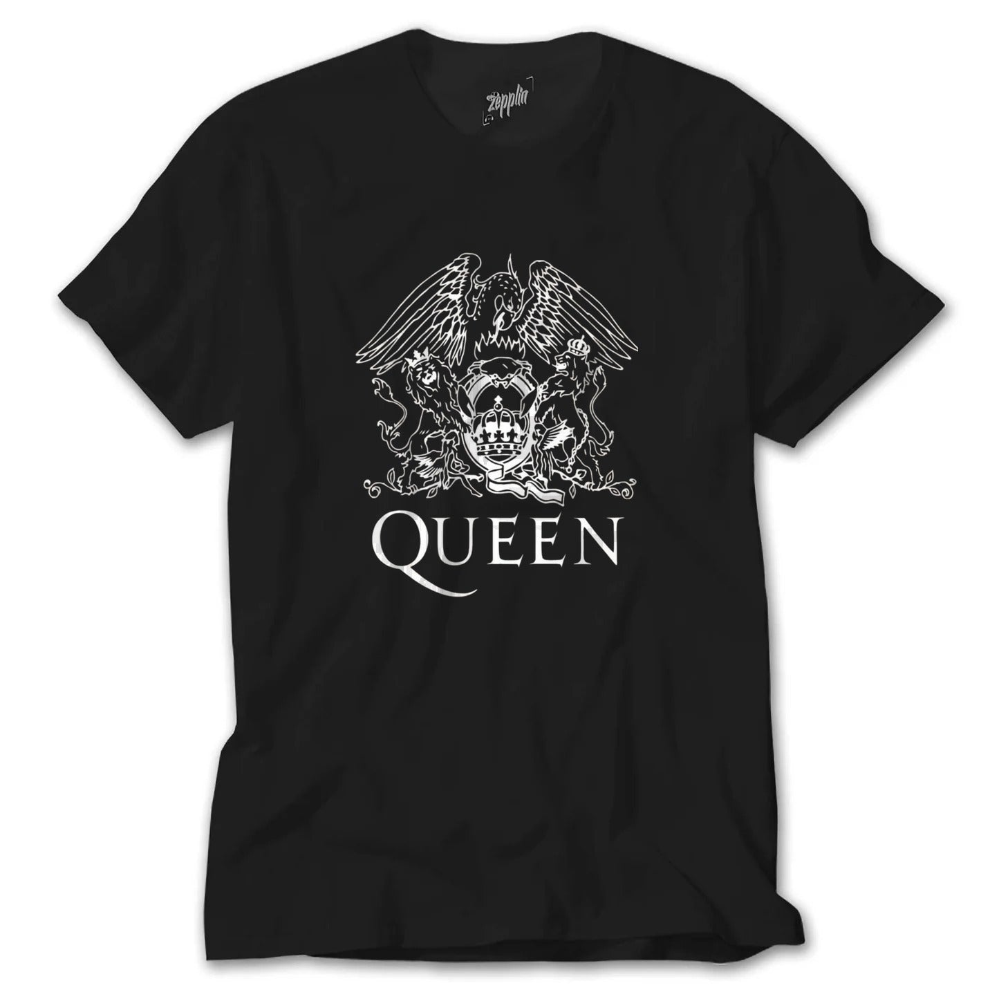 Queen - Freddie Mercury Queen Playing Card Illustration Limited Edition Art Print Siyah Tişört