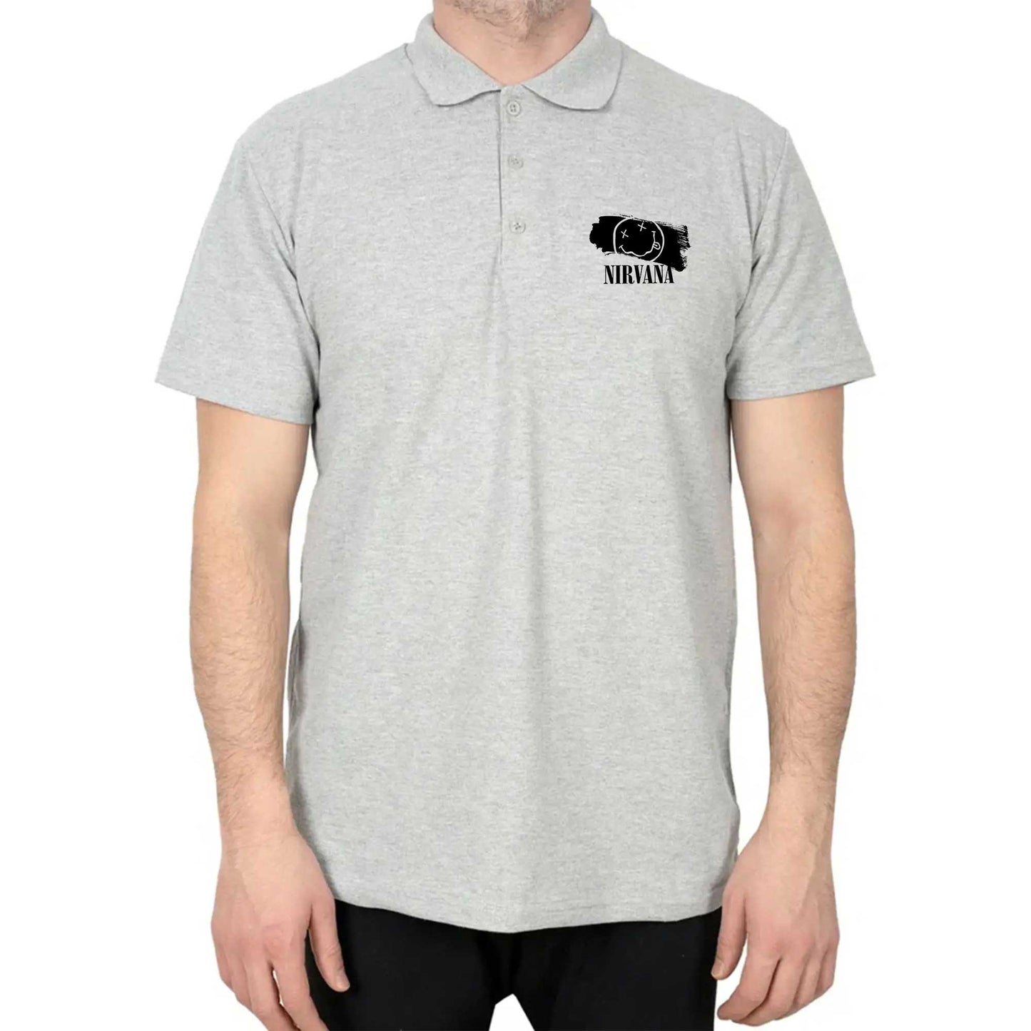 Nirvana Splash Polo Yaka Renkli Tişört
