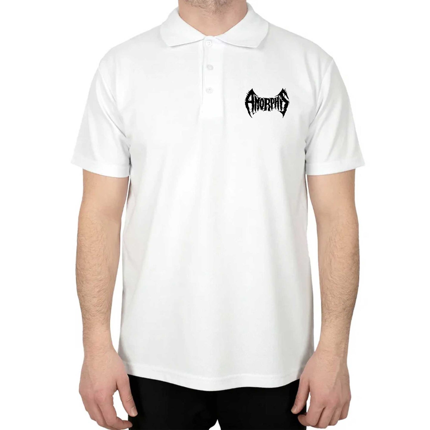 Amorphis Polo Yaka Renkli Tişört