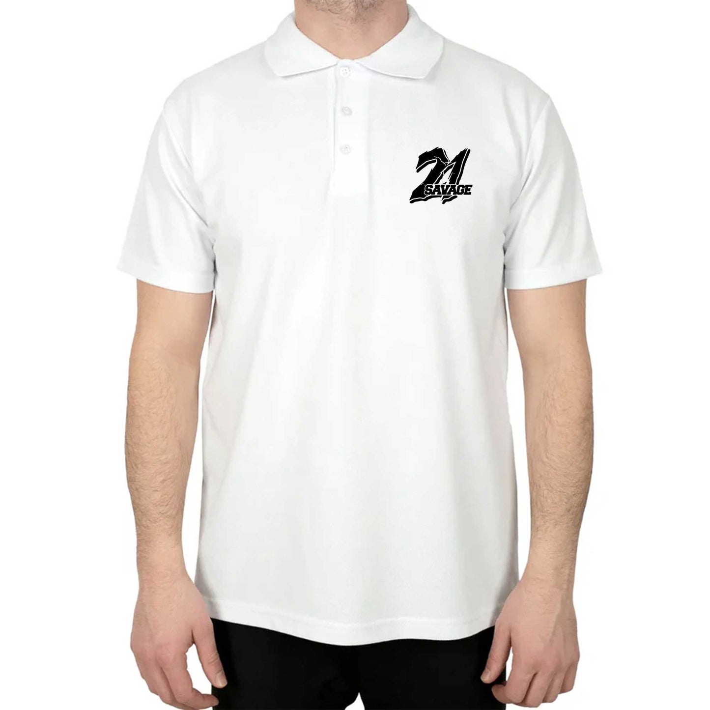 21 Savage Polo Yaka Renkli Tişört