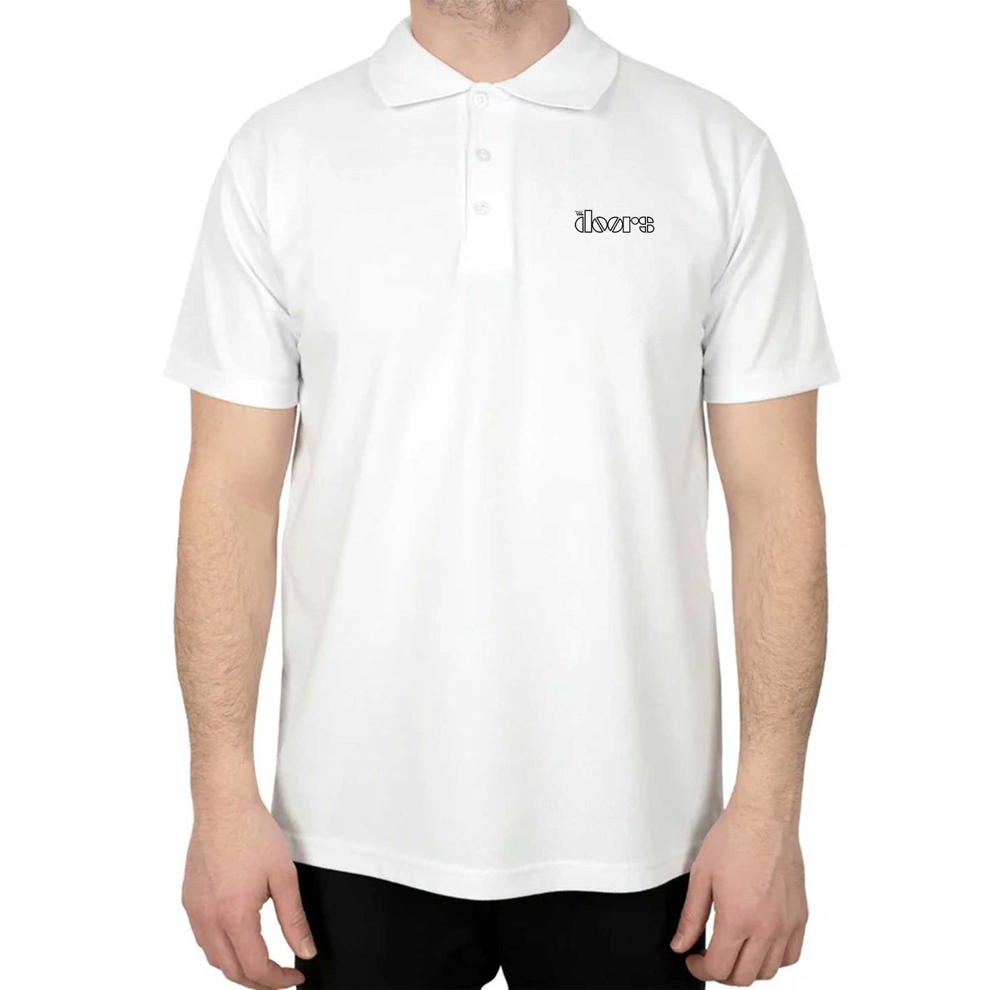The Doors Outline Polo Yaka Renkli Tişört