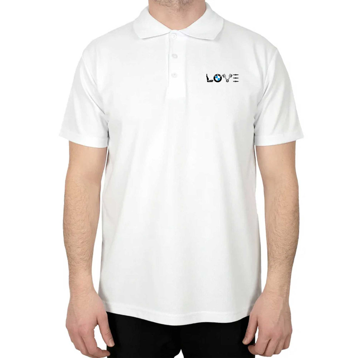BMW Love Polo Yaka Renkli Tişört