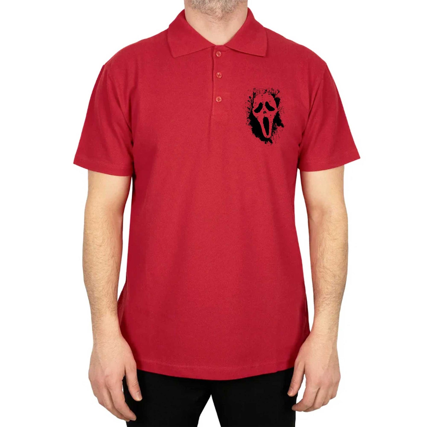 Scream Splash Polo Yaka Renkli Tişört