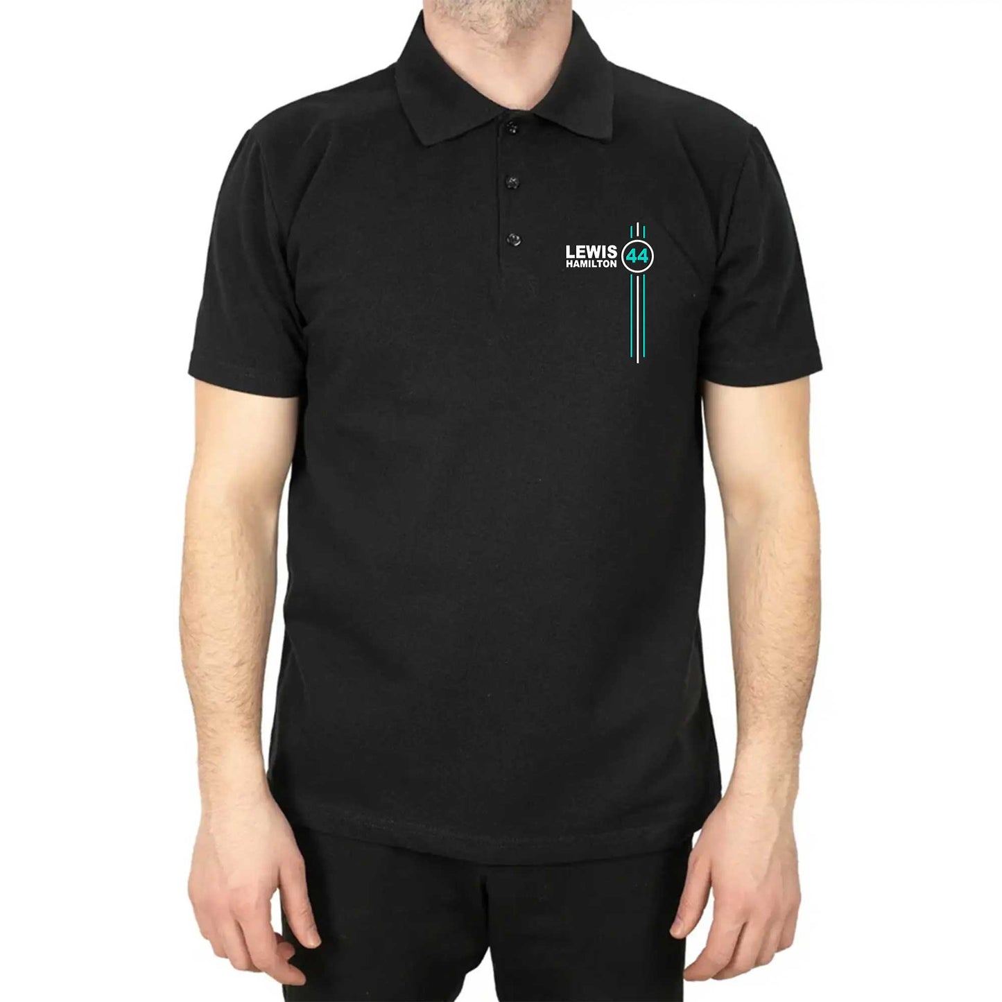 Lewis Hamilton 44 Polo Yaka Renkli Tişört