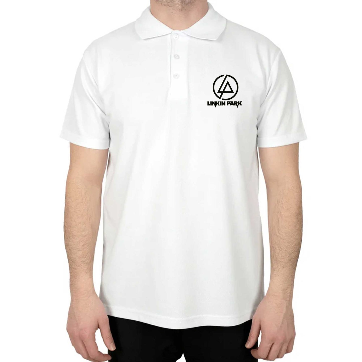 Linkin Park Logo Polo Yaka Renkli Tişört