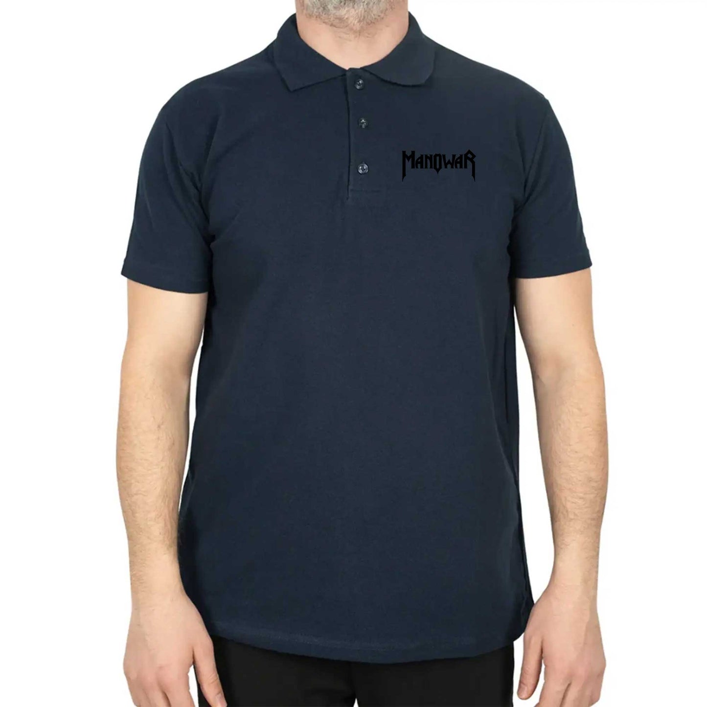 Manowar Logo Classic Polo Yaka Renkli Tişört