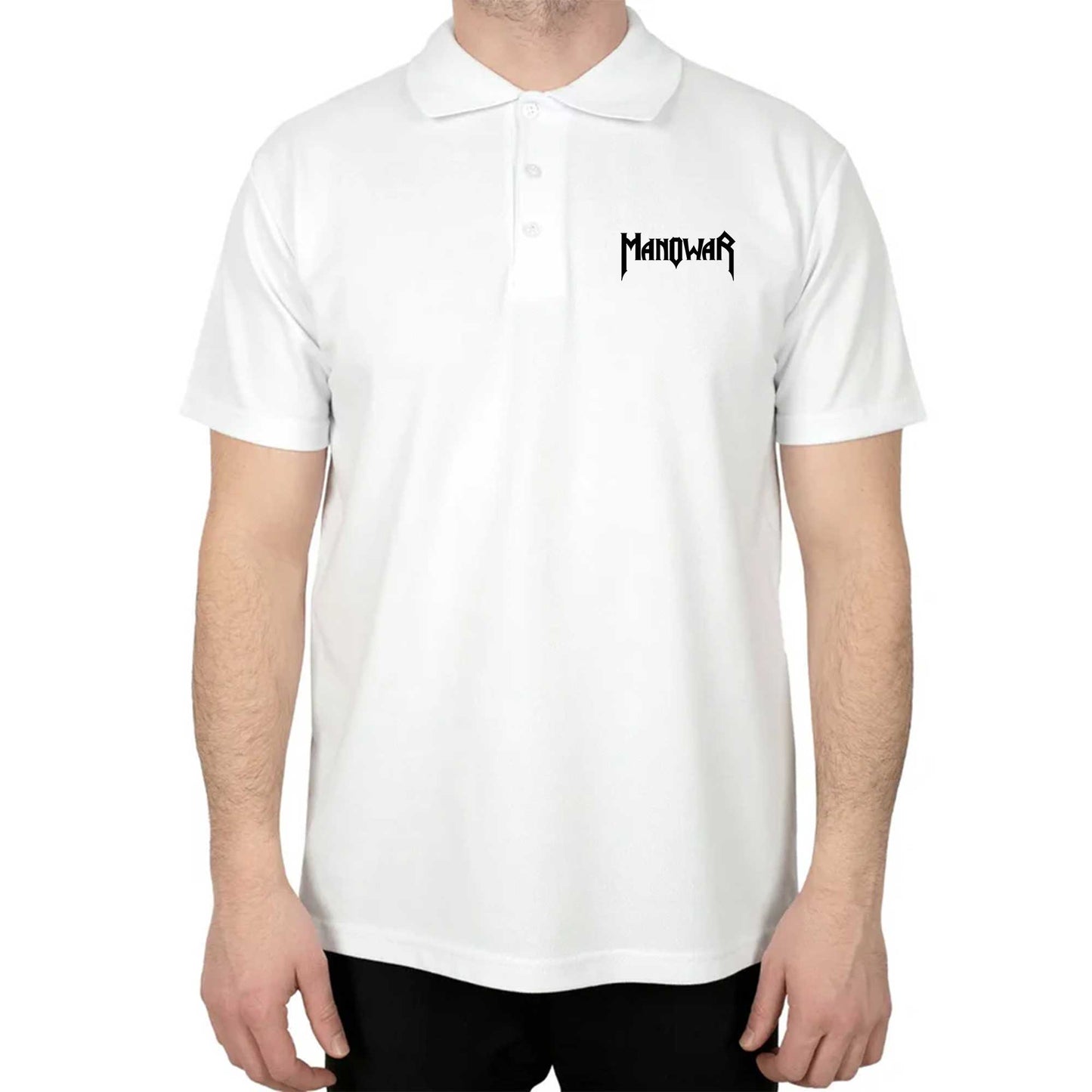Manowar Logo Classic Polo Yaka Renkli Tişört