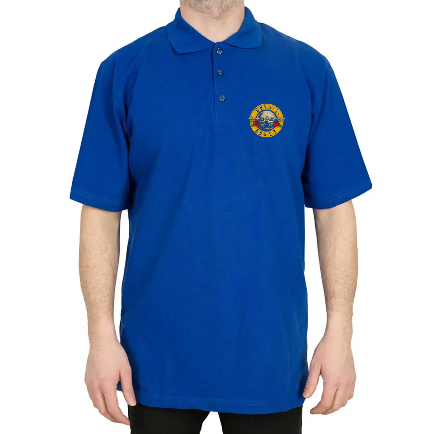 Guns N Roses Polo Yaka Renkli Tişört