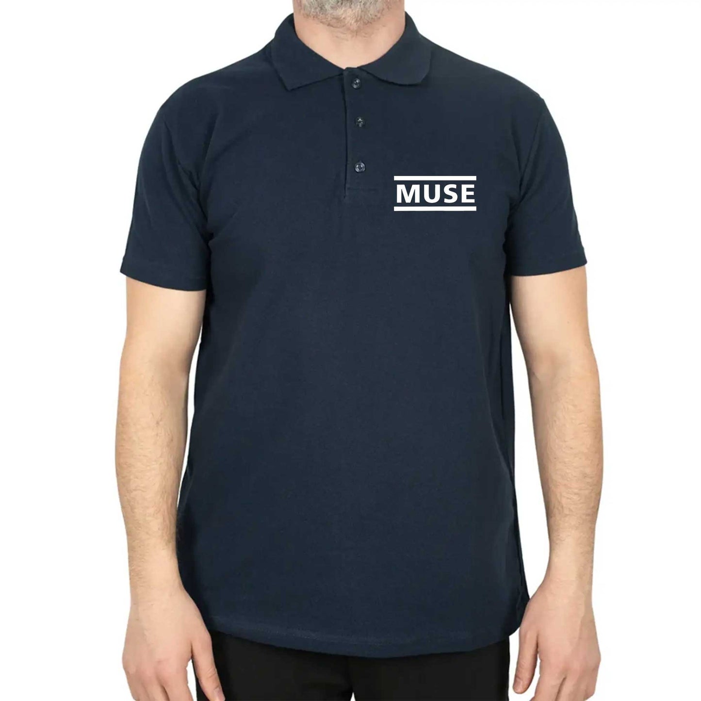 Muse Logo Polo Yaka Renkli Tişört