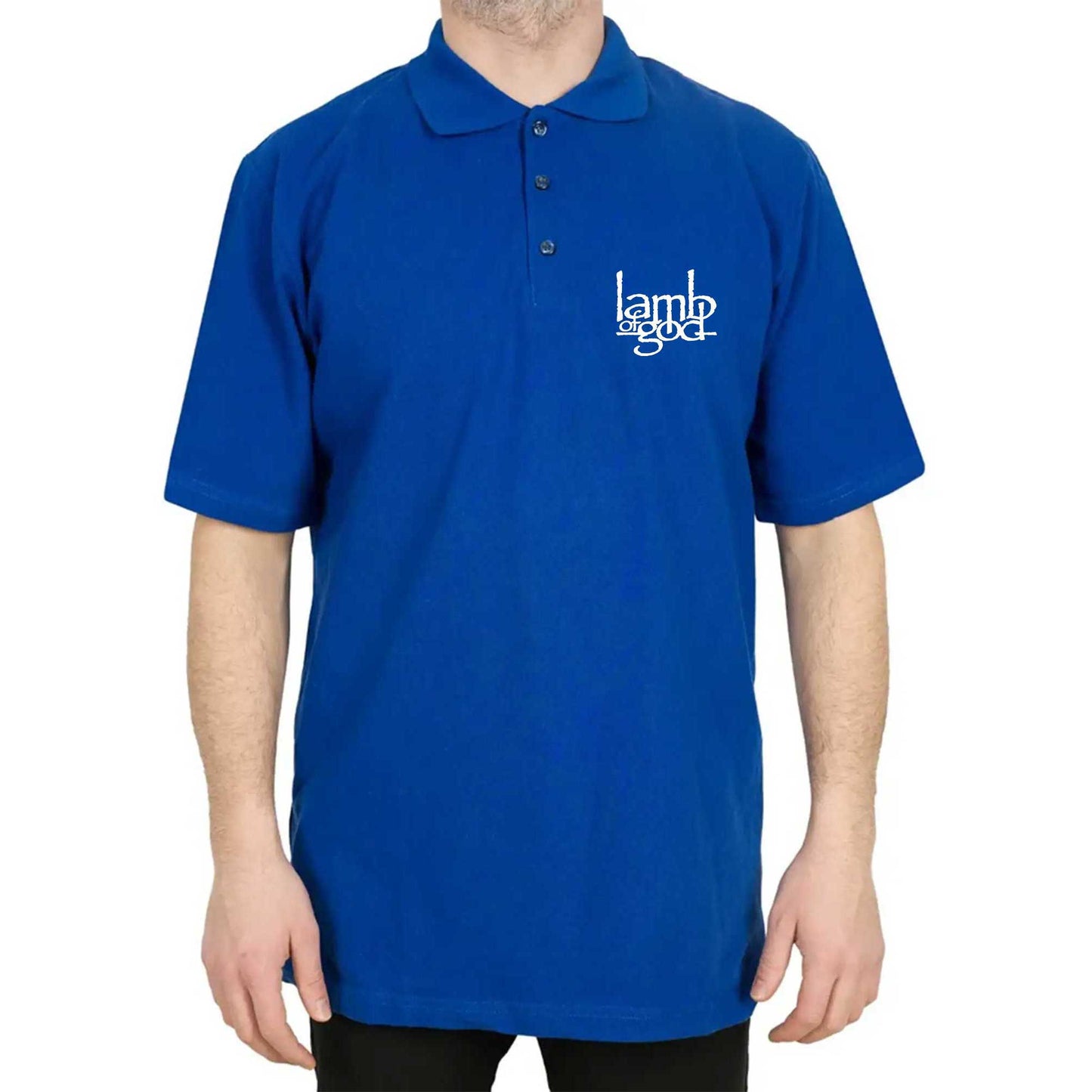 Lamb Of God Logo Polo Yaka Renkli Tişört