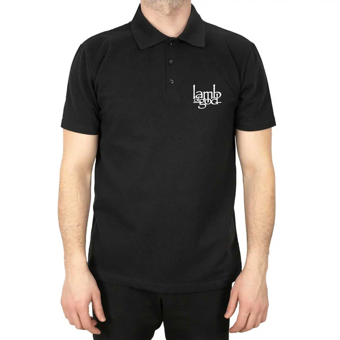 Lamb Of God Logo Polo Yaka Renkli Tişört