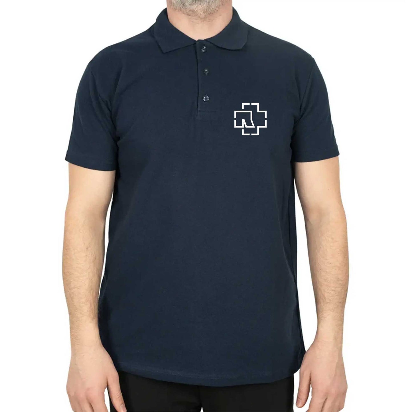 Rammstein Logo Polo Yaka Renkli Tişört