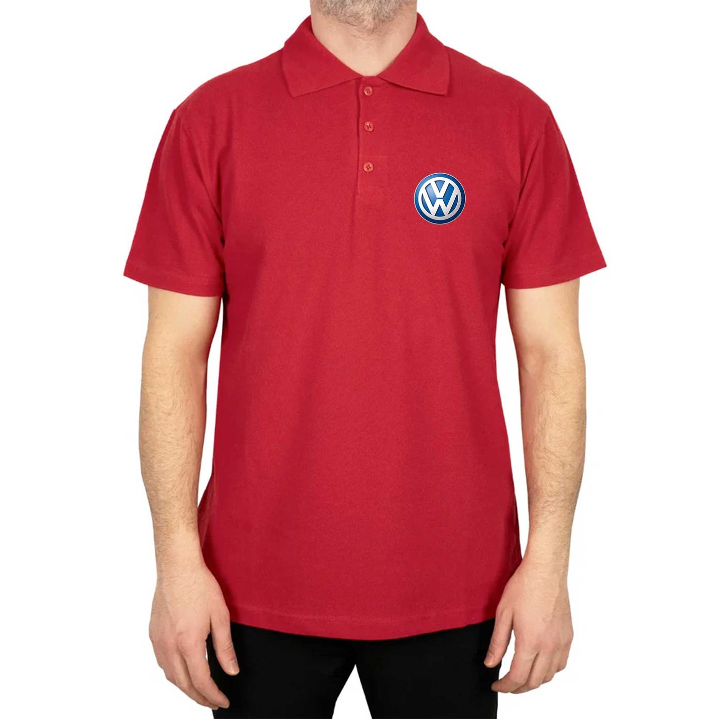Volkswagen Logo Polo Yaka Renkli Tişört