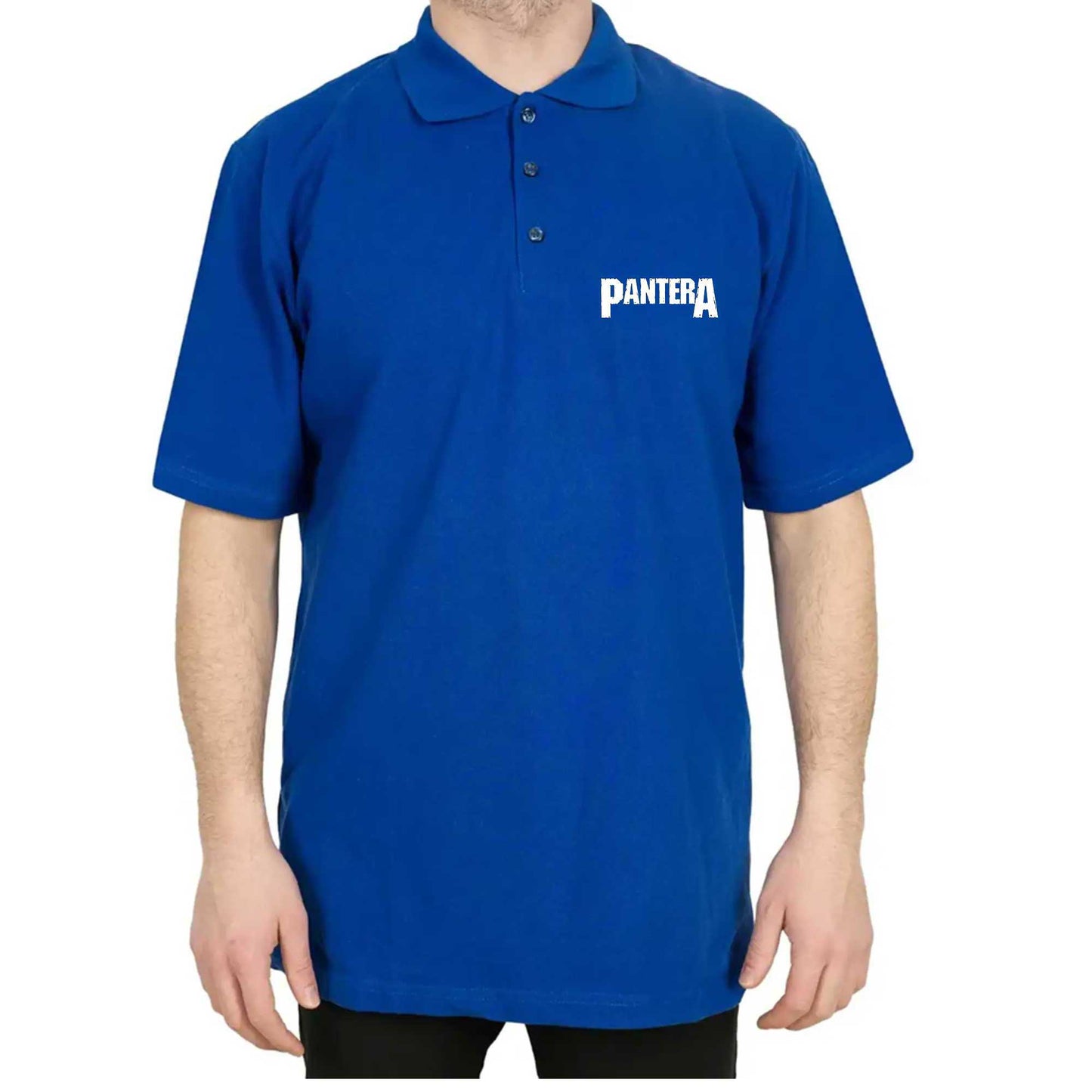 Pantera Logo Polo Yaka Renkli Tişört