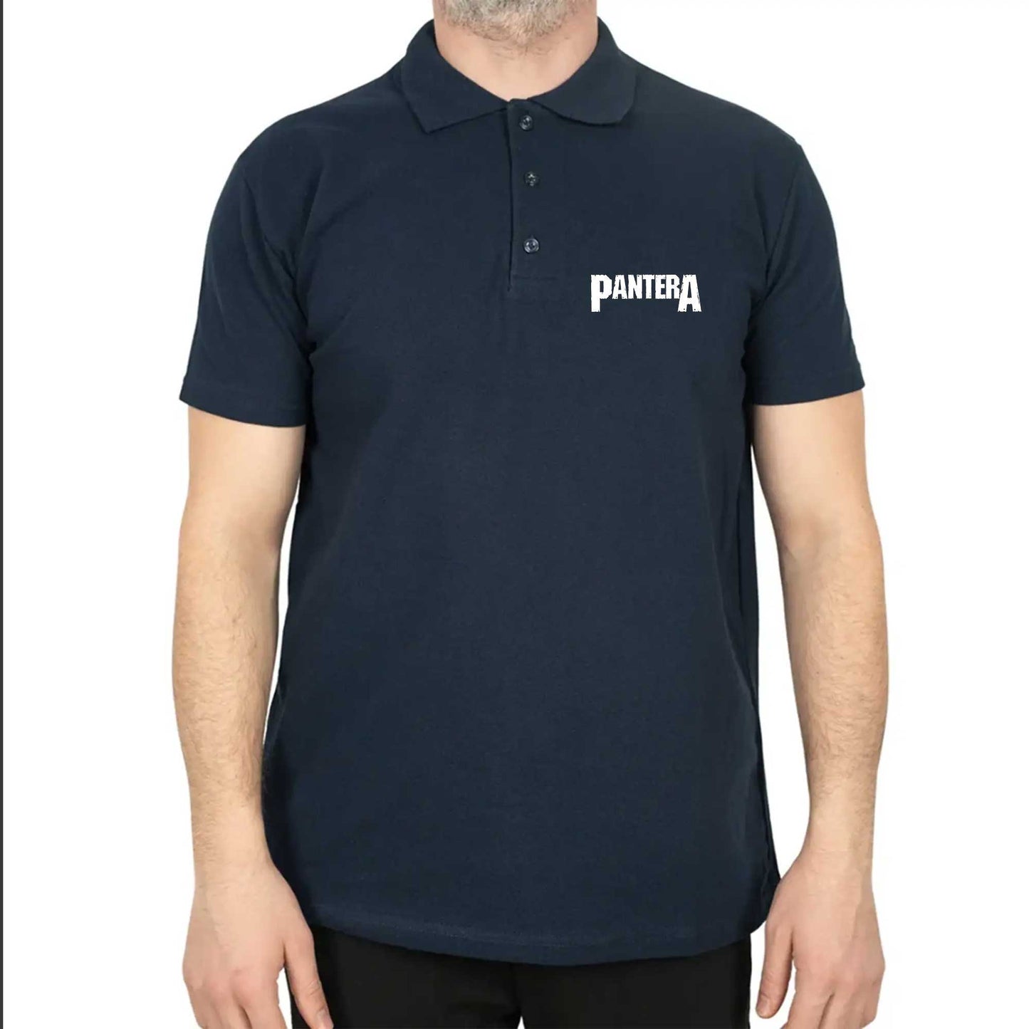 Pantera Logo Polo Yaka Renkli Tişört