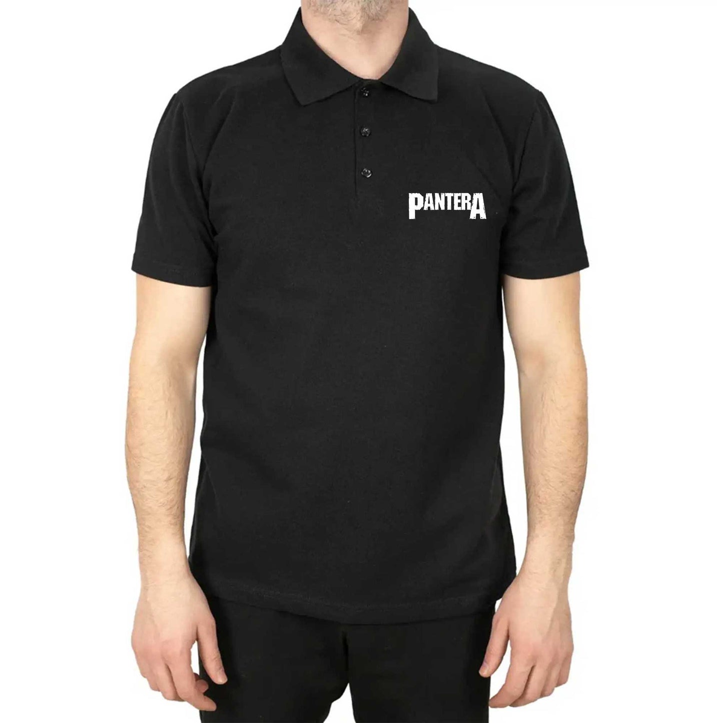 Pantera Logo Polo Yaka Renkli Tişört