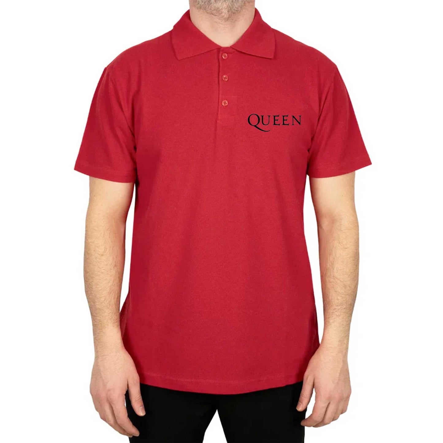Queen Logo Polo Yaka Renkli Tişört
