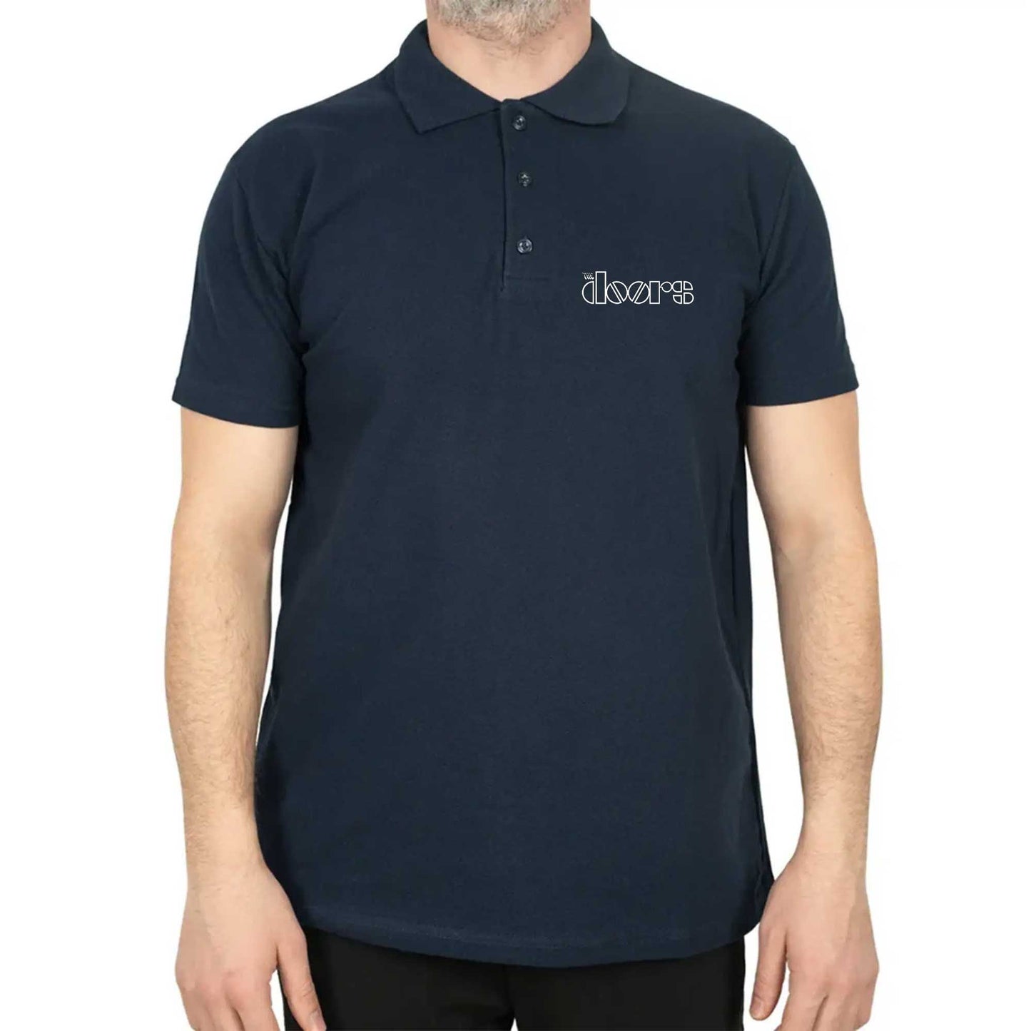 The Doors Outline Polo Yaka Renkli Tişört