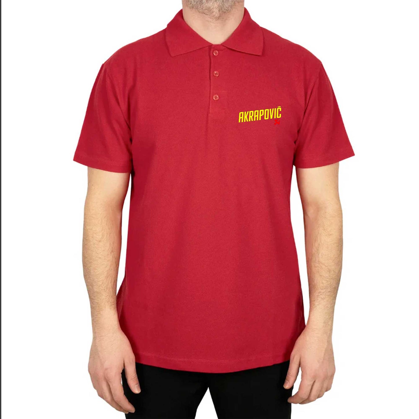 Akrapovic Logo Polo Yaka Renkli Tişört