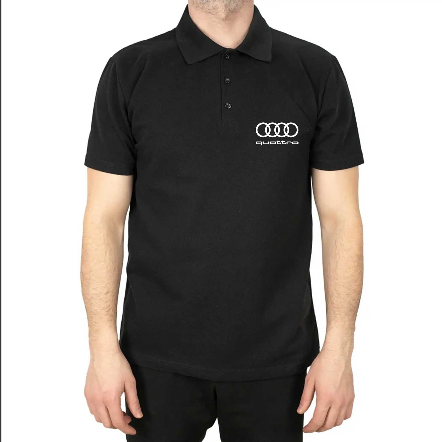 Audi Quattro Polo Yaka Renkli Tişört