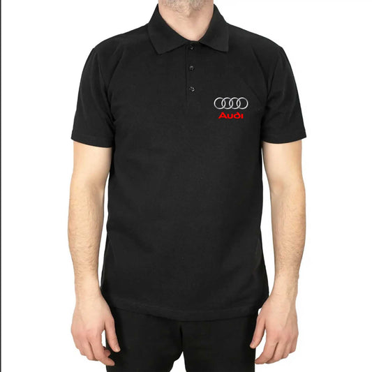 Audi Logo Polo Yaka Renkli Tişört