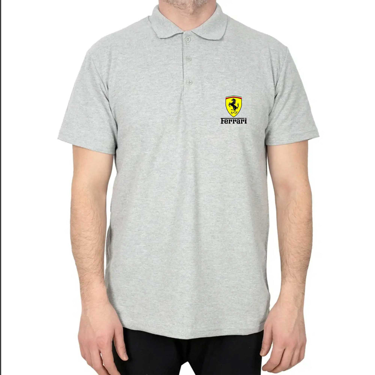 Ferrari Lite Polo Yaka Renkli Tişört