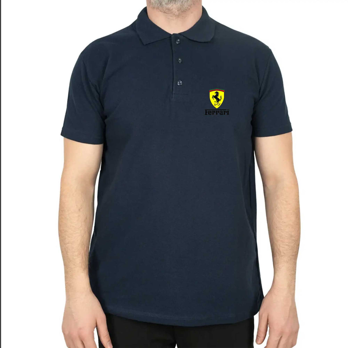 Ferrari Lite Polo Yaka Renkli Tişört