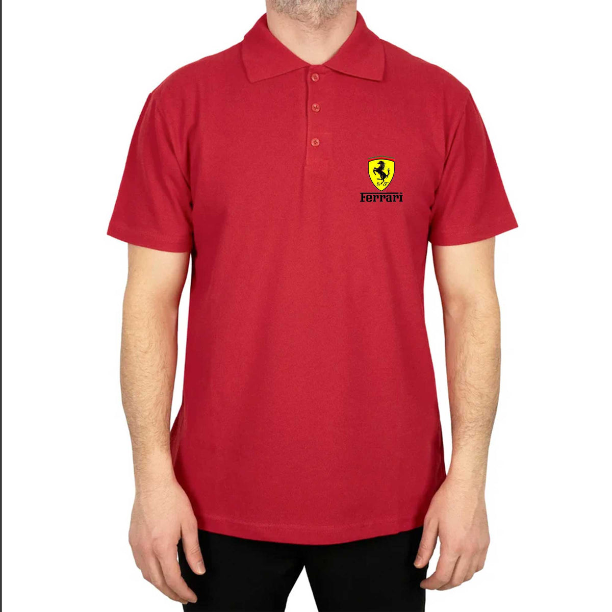 Ferrari Lite Polo Yaka Renkli Tişört