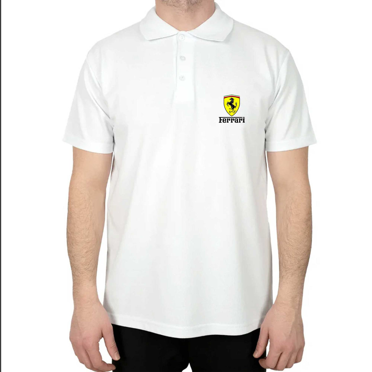 Ferrari Lite Polo Yaka Renkli Tişört