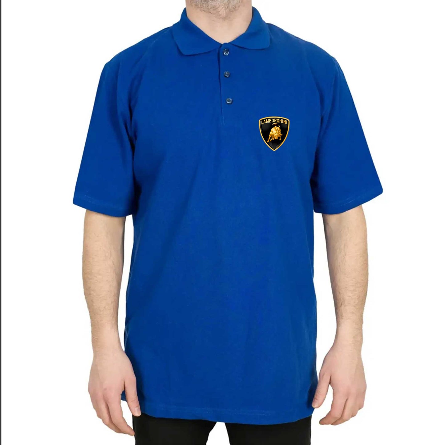 Lamborghini Classic Polo Yaka Renkli Tişört
