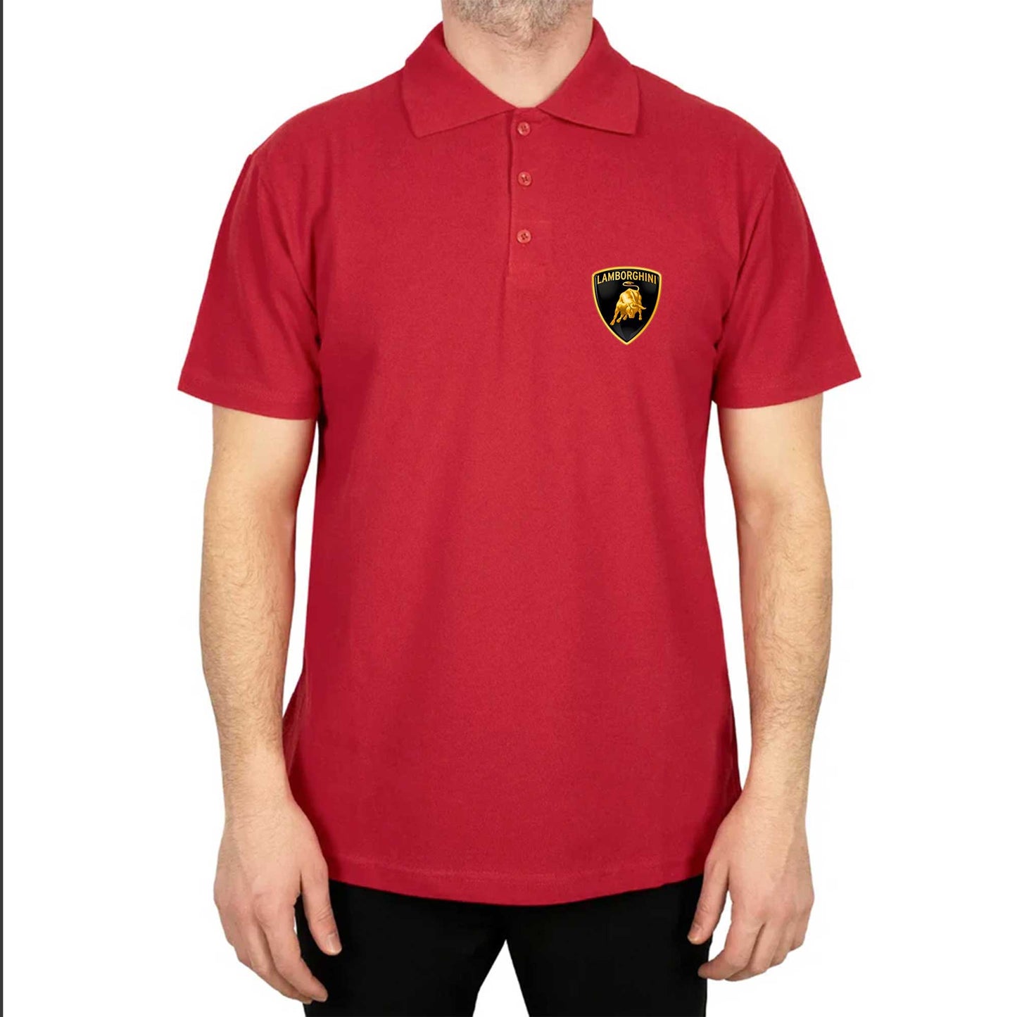 Lamborghini Classic Polo Yaka Renkli Tişört