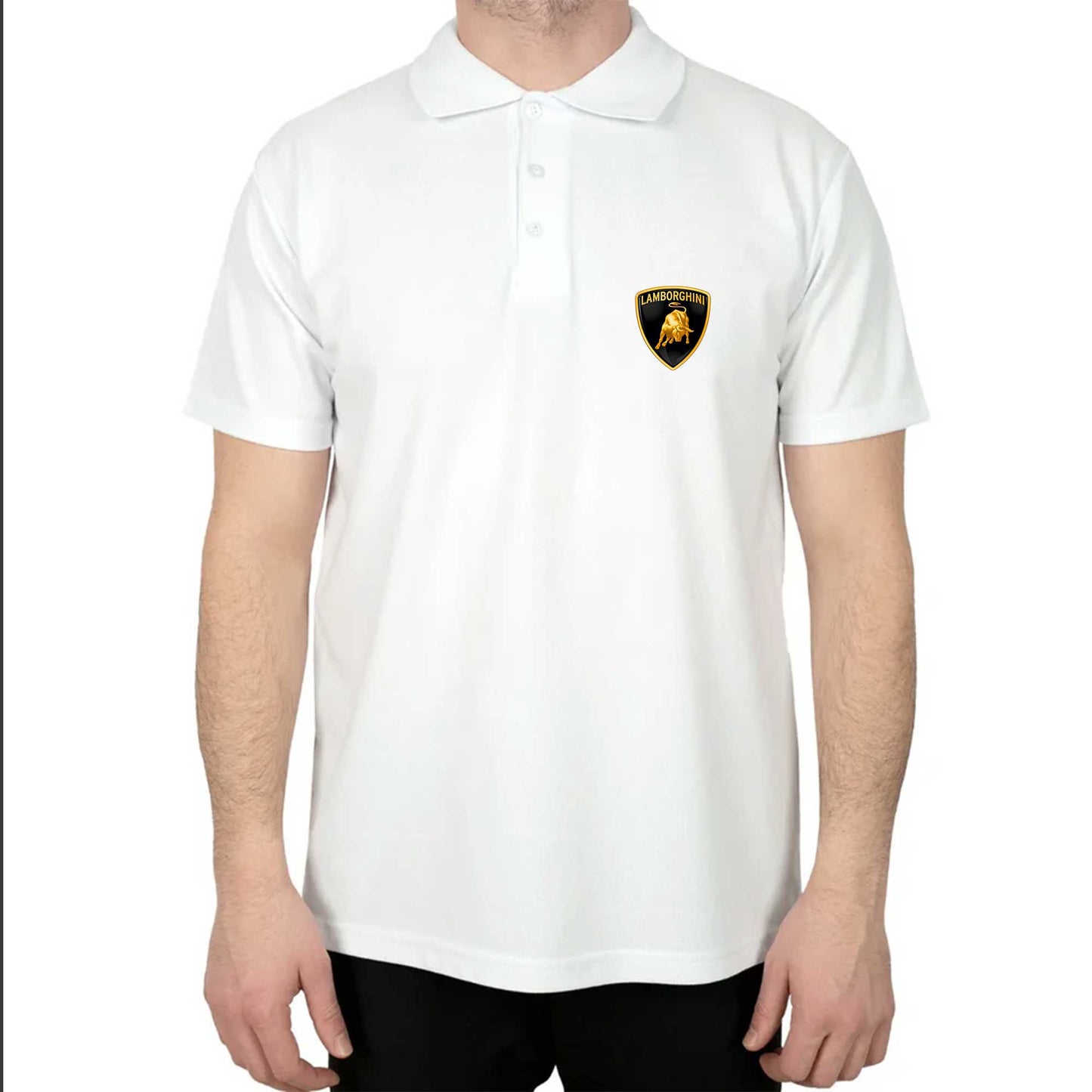 Lamborghini Classic Polo Yaka Renkli Tişört