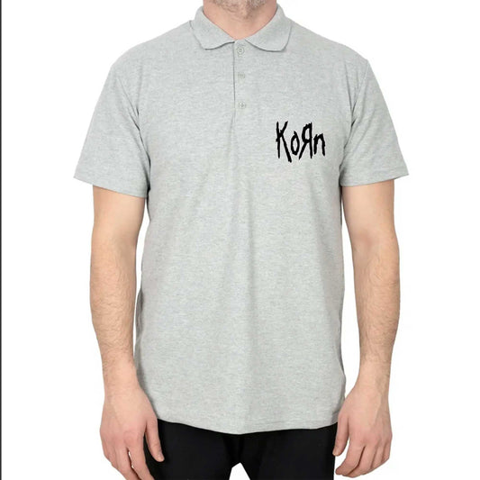 Korn Logo 4 Polo Yaka Renkli Tişört