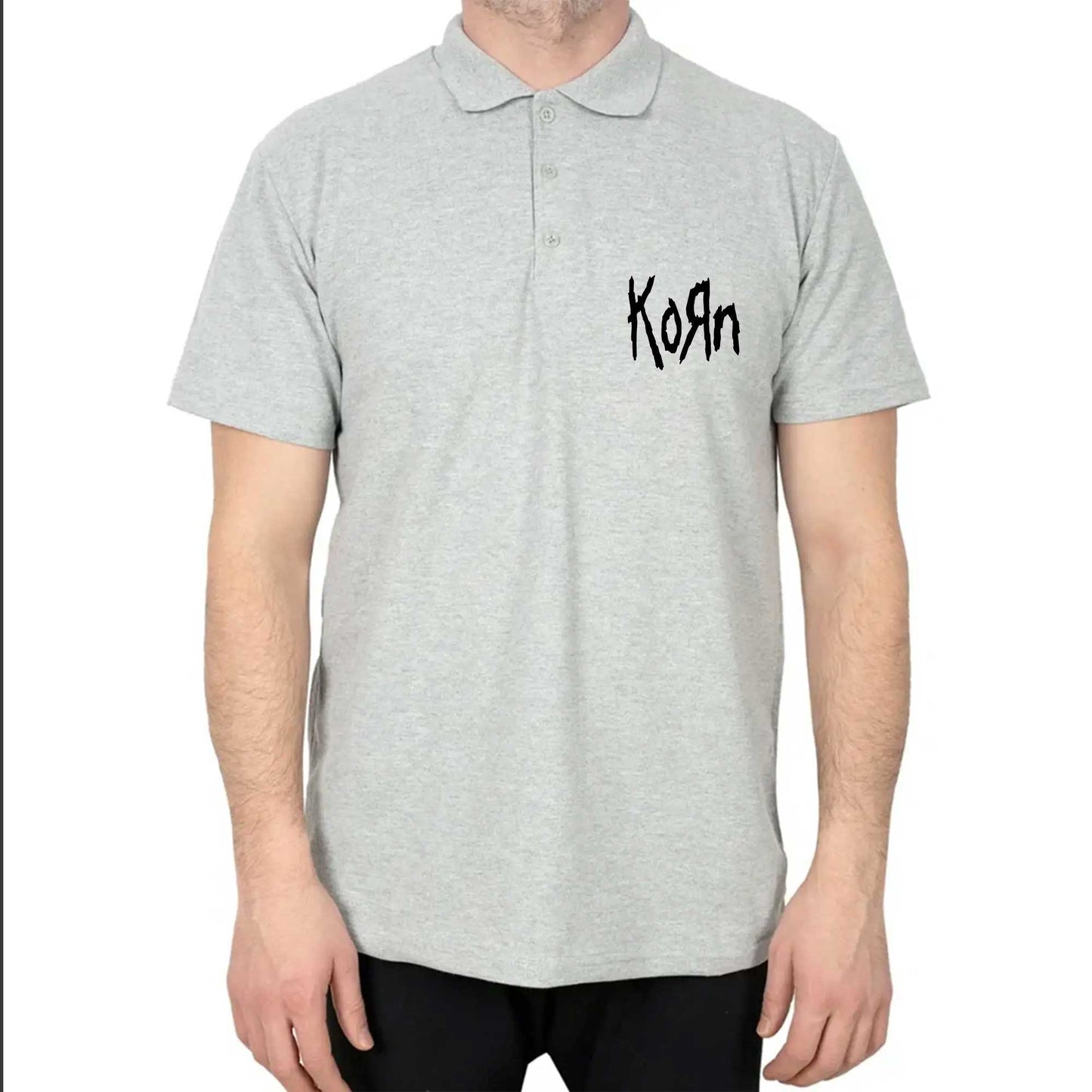 Korn Logo 2 Polo Yaka Renkli Tişört