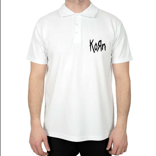Korn Logo 2 Polo Yaka Renkli Tişört