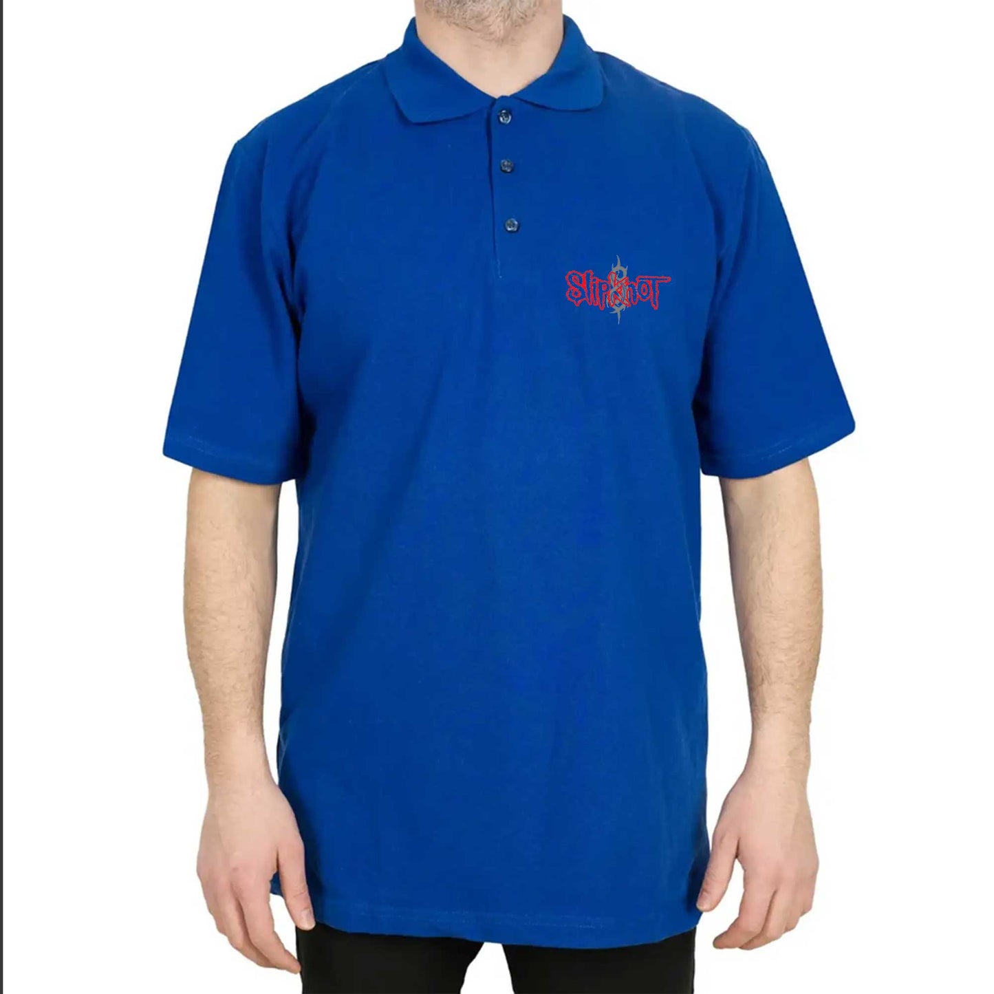 Slipknot Logo Polo Yaka Renkli Tişört