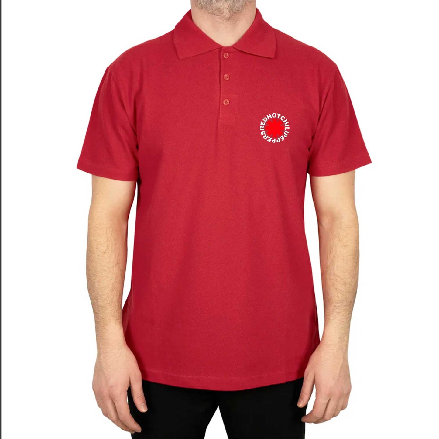 Symbol Red Hot Chill Peppers Polo Yaka Renkli Tişört