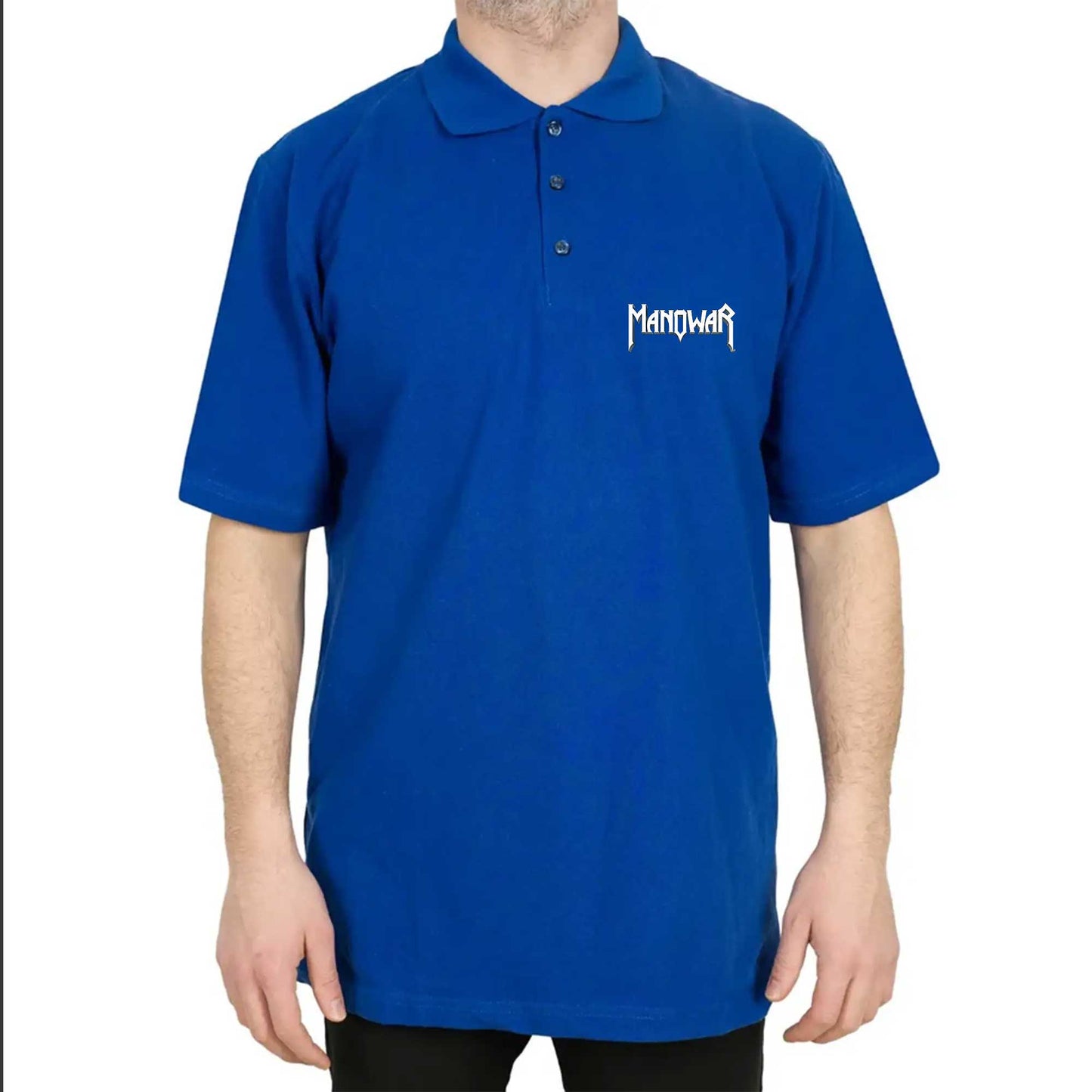 Manowar Logo Classic 2 Polo Yaka Renkli Tişört