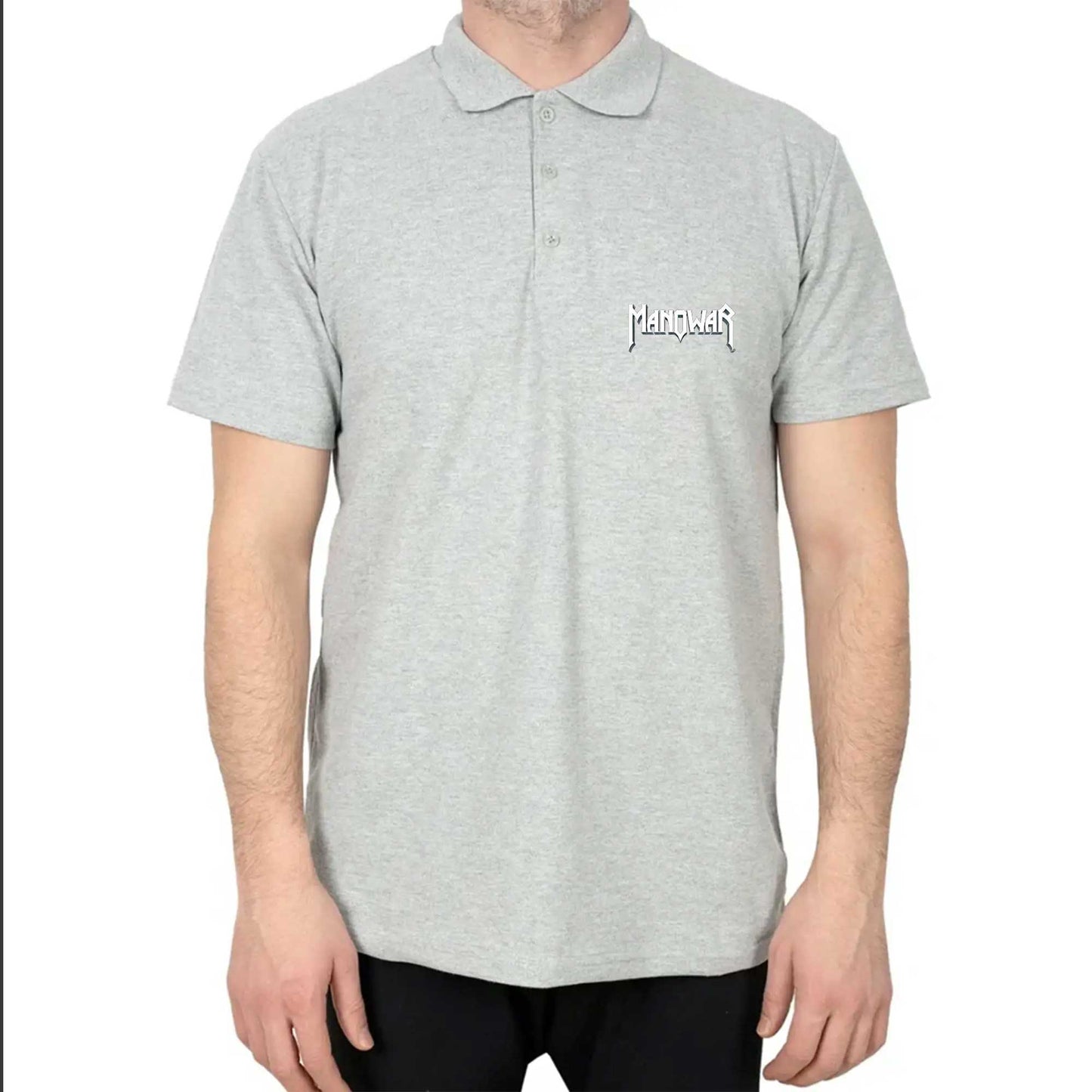 Manowar Logo Classic 2 Polo Yaka Renkli Tişört