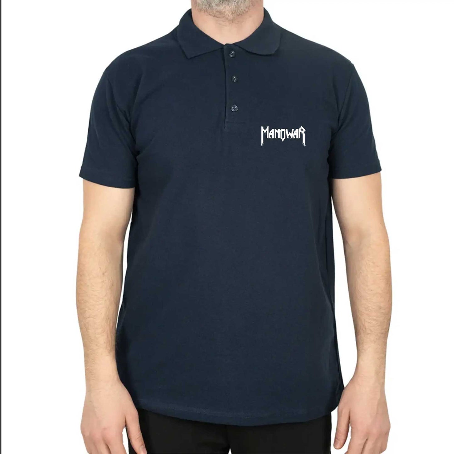Manowar Logo Classic 2 Polo Yaka Renkli Tişört